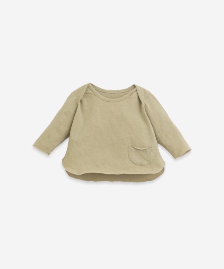 T-shirt in organic cotton and linen