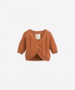 Knitted cardigan of cotton and linen | Botany