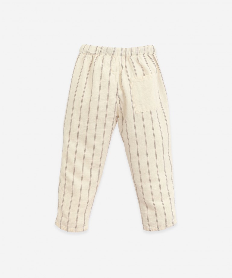 Pantaloni in tessuto a righe