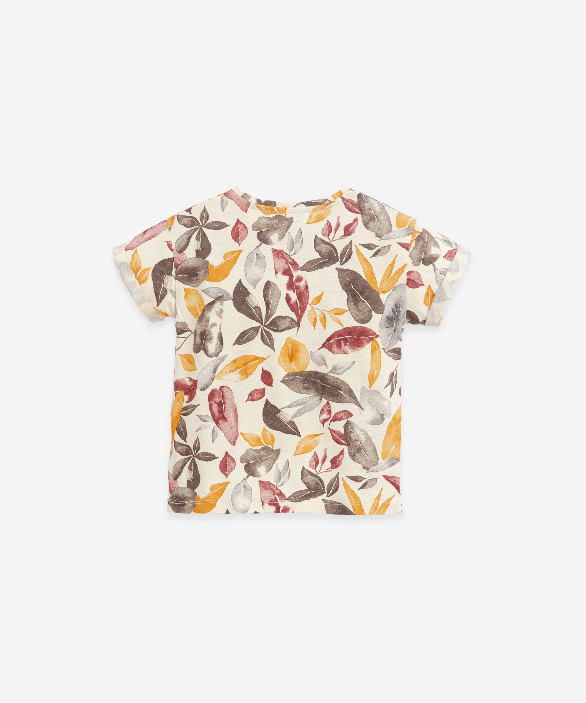 T-shirt in organic cotton and linen | Botany