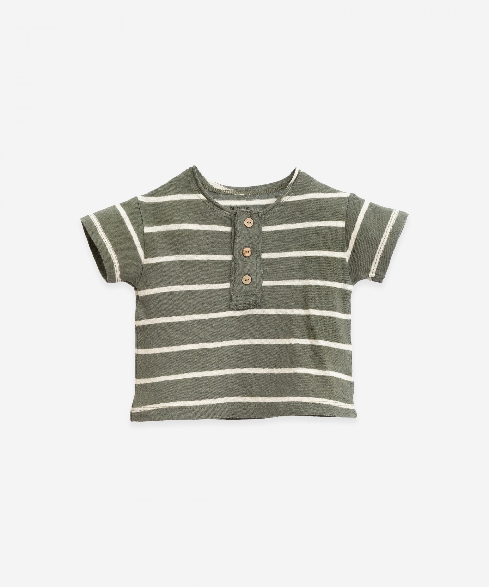 T-shirt with button opening | Botany