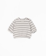 Striped sweater in recycled fibers | Basketry