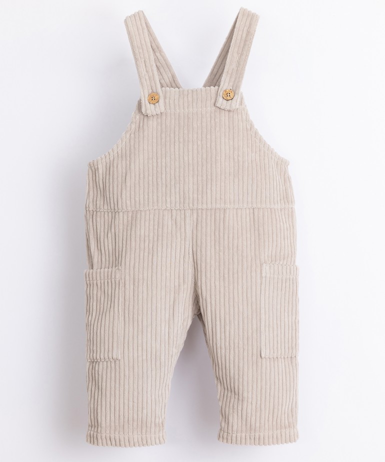 Corduroy jumpsuit with pockets