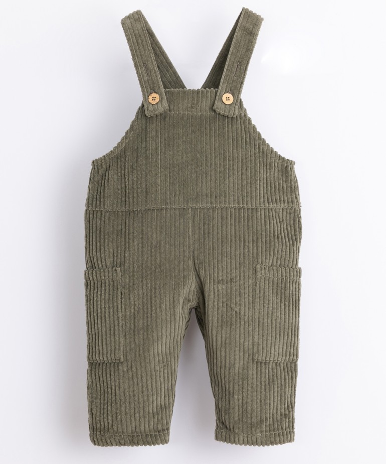 Corduroy jumpsuit with pockets