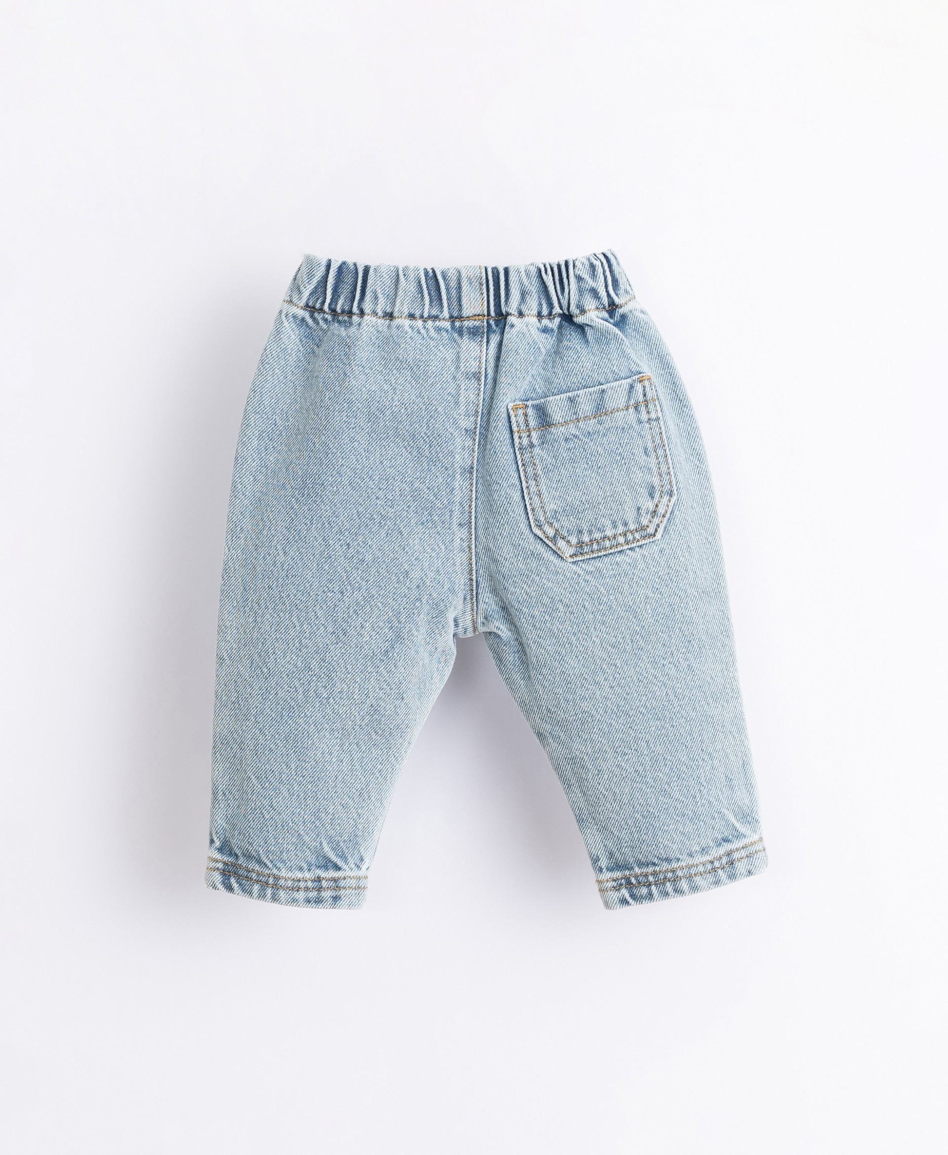 Pantaloni di jeans di cotone con tasca | Illustration
