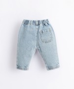 Pantaloni di jeans di cotone con tasca | Illustration