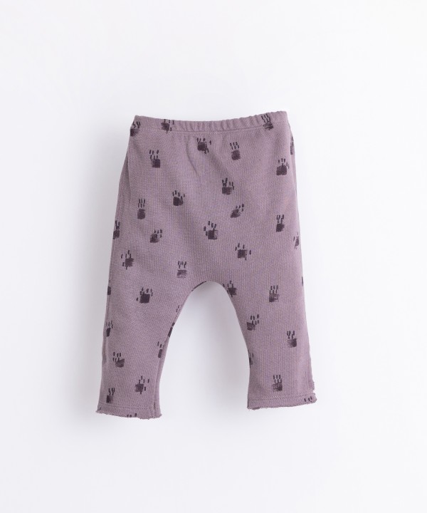 Organic cotton leggings with pattern