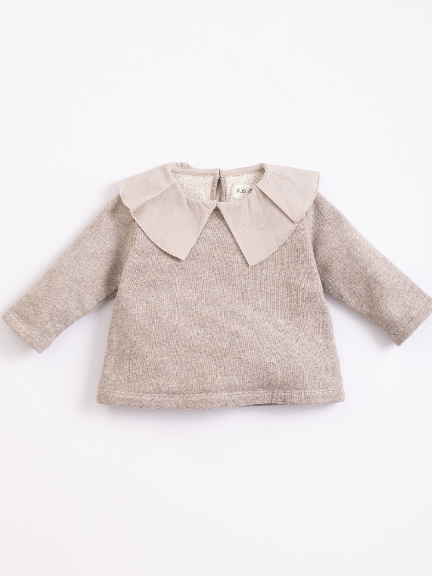 Jersey con cuello de tela