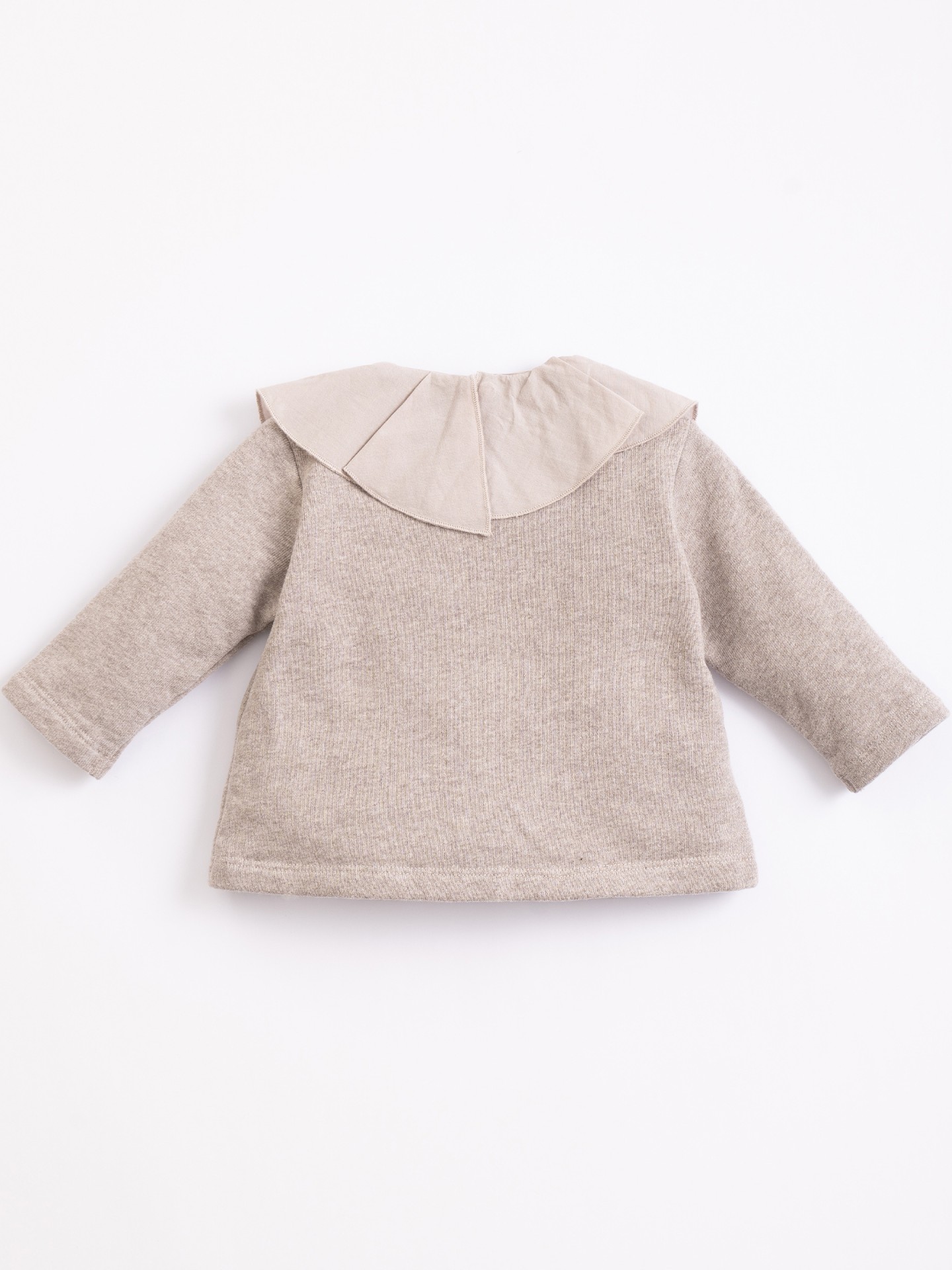 Jersey con cuello de tela