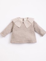 Jersey con cuello de tela Jersey con cuello de tela