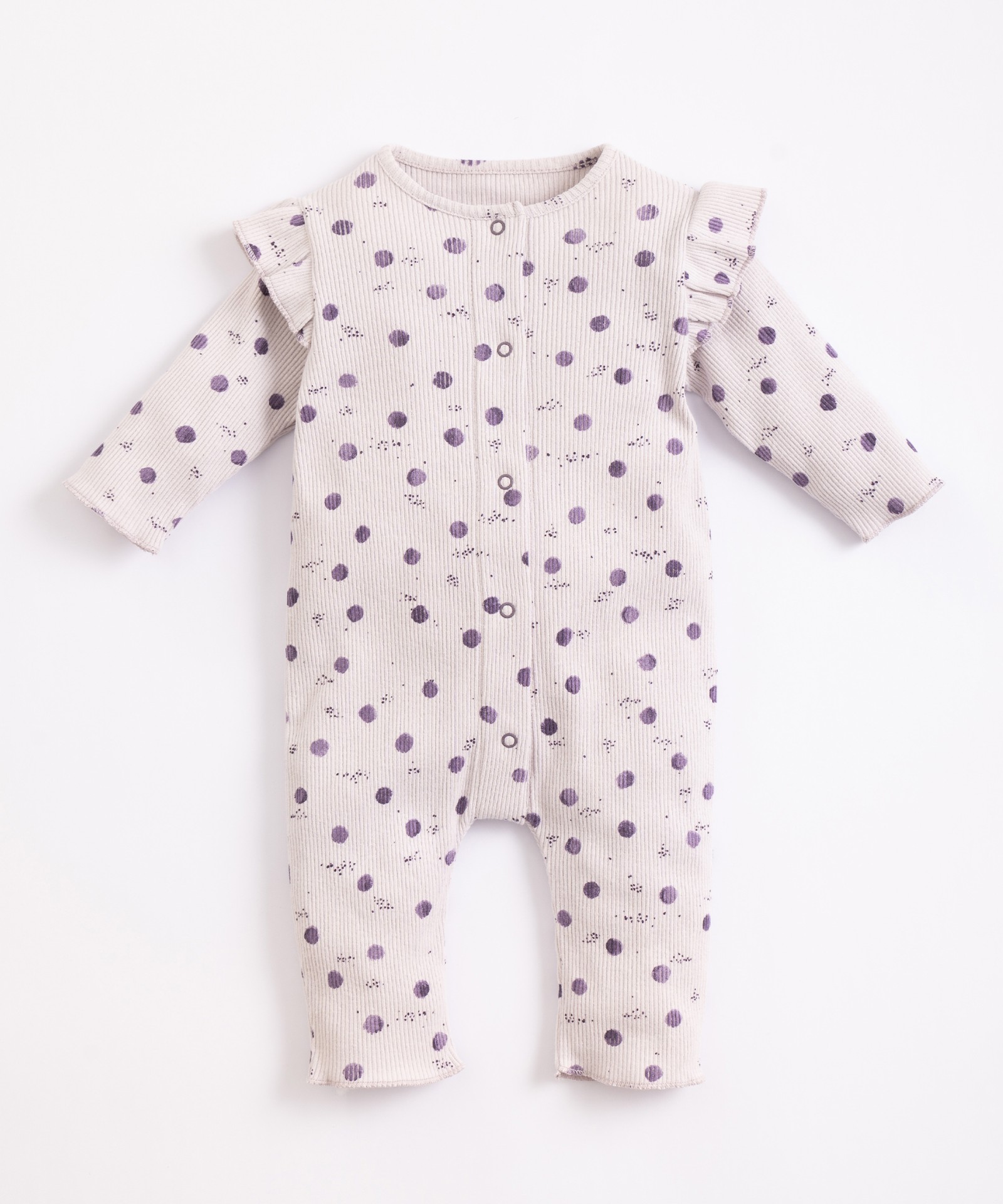 Pyjama with spring clip opening