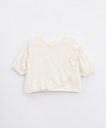 T-shirt em algodão com folho | Illustration