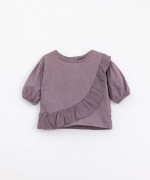 T-Shirt in cotone con volant | Illustration