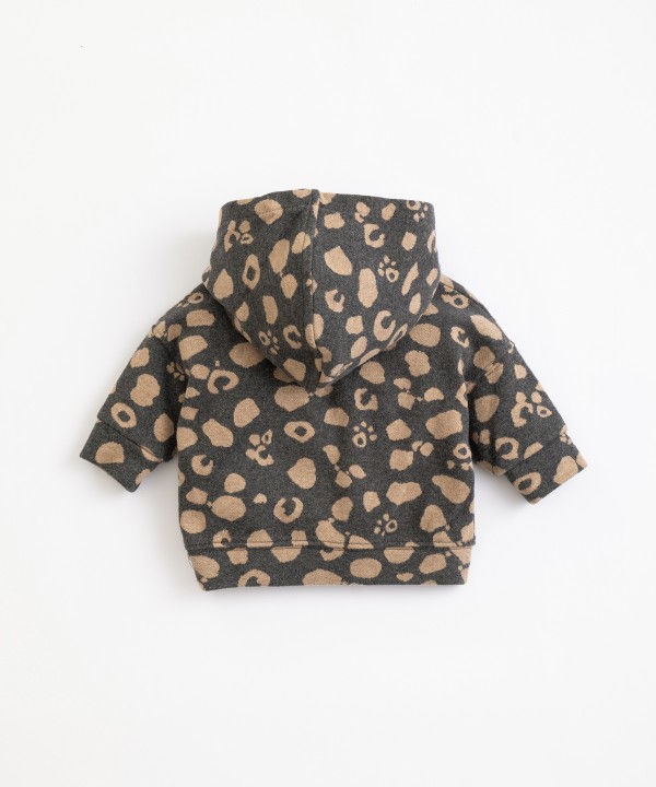 Jersey con patr�n y capucha