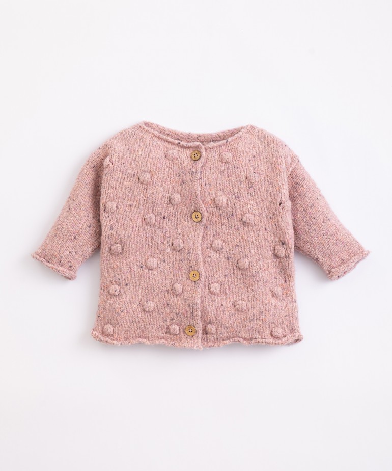 Knitted Jacket with coconut buttons