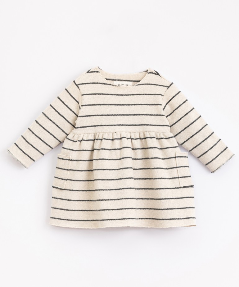 Striped organic cotton dress