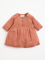 Vestido de algod�n org�nico con patr�n