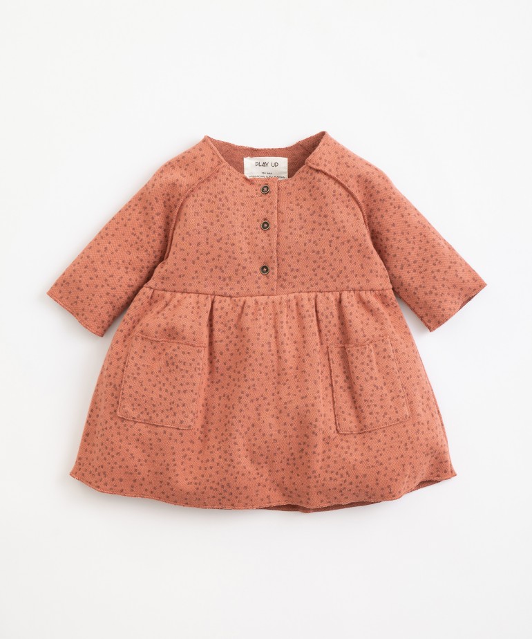 Dress in organic cotton with pattern