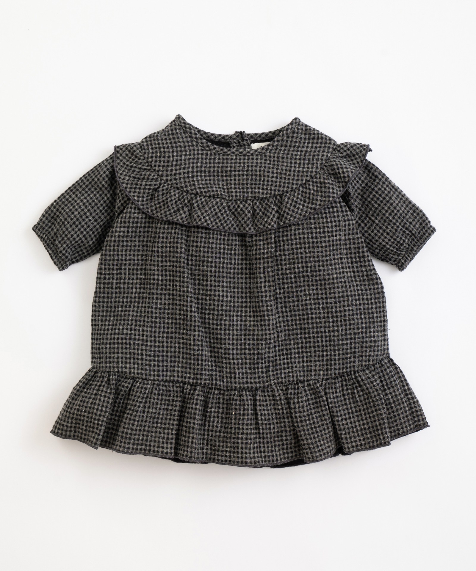 Cotton dress with vichy pattern