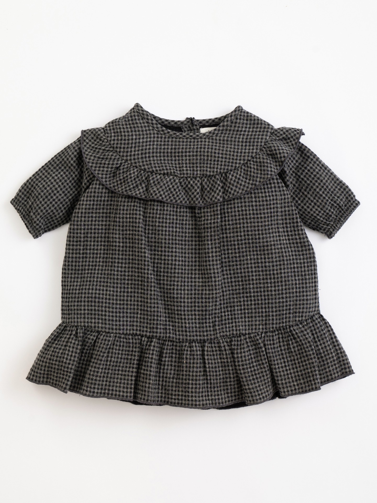 Robe en coton avec motif vichy