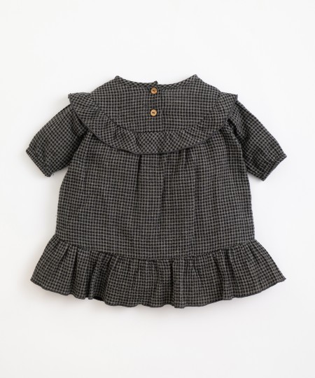 Cotton dress with vichy pattern