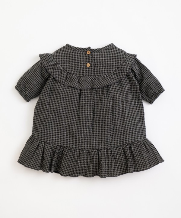 Cotton dress with vichy pattern