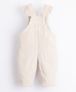 Corduroy dungarees with straps | Illustration