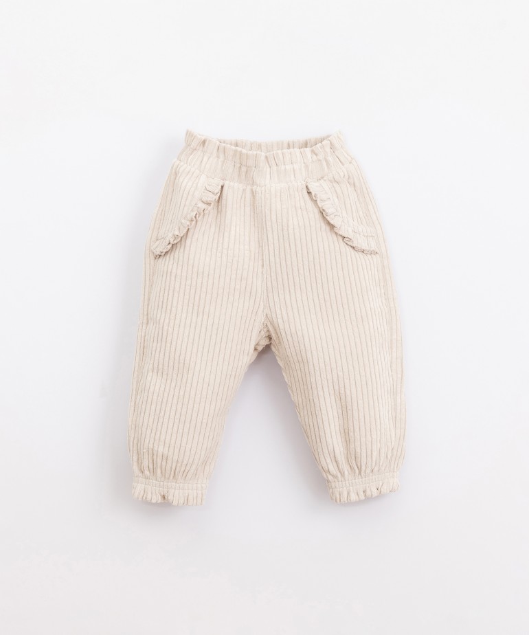 Corduroy trousers in organic cotton