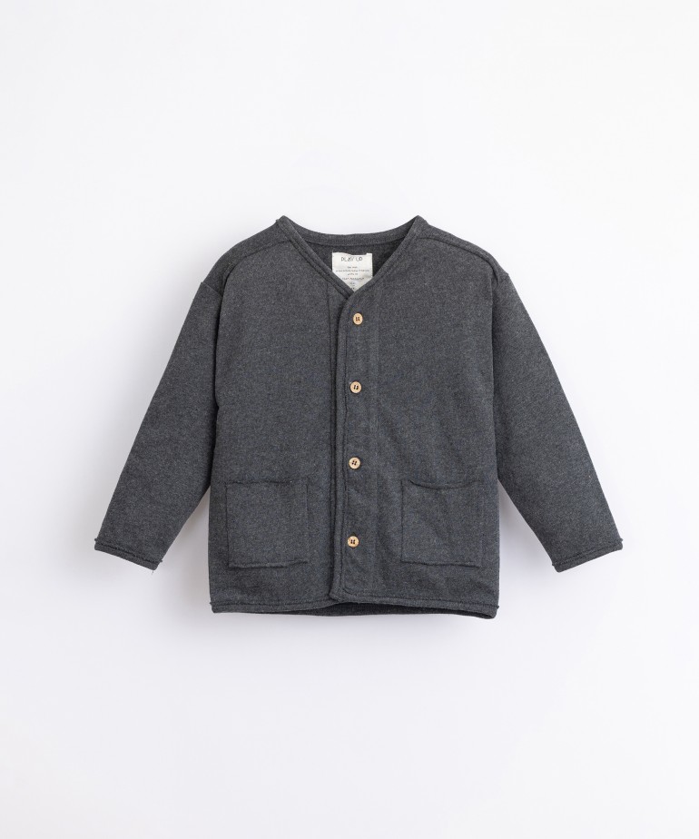 Organic cotton jacket with pockets