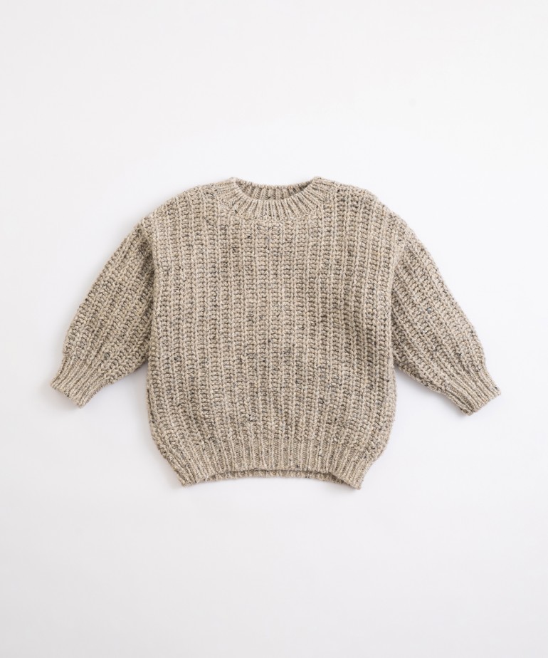 Knitted jersey with a mixture of recycled fibres