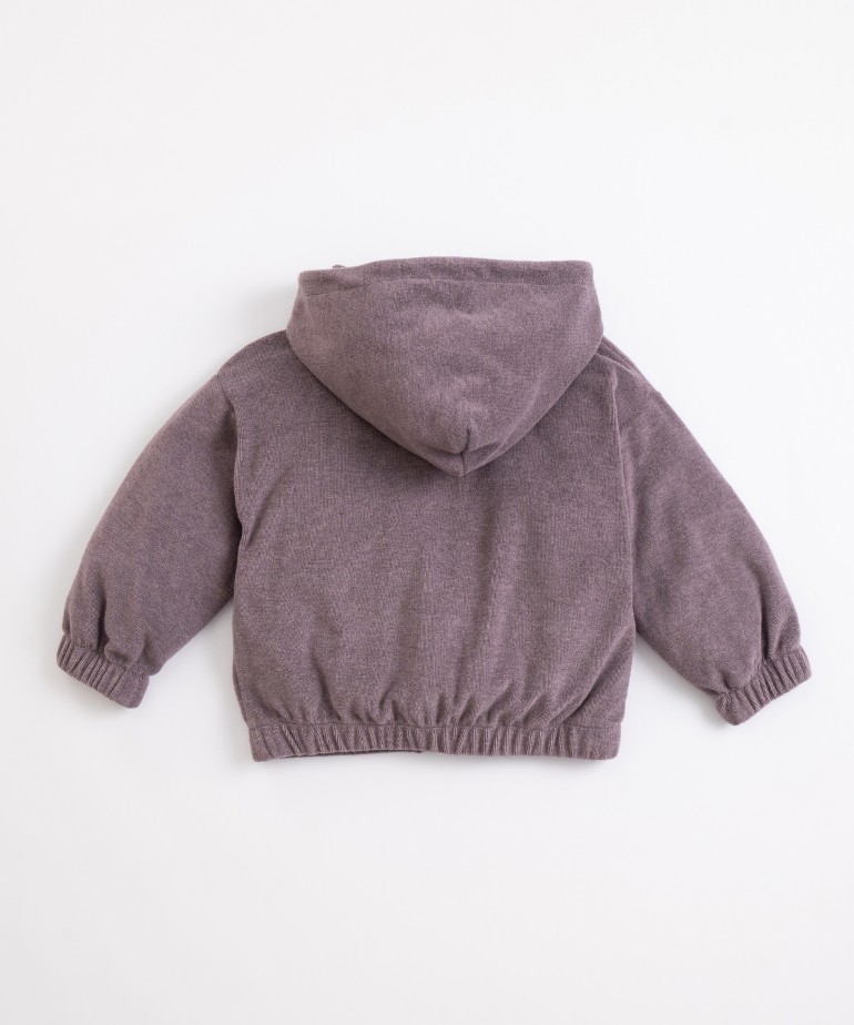 stitch jacket with hood