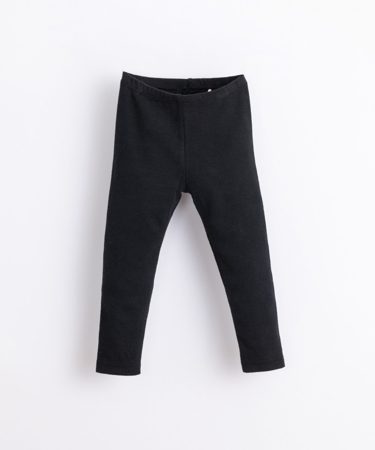 Leggings in organic cotton and recycled fibres