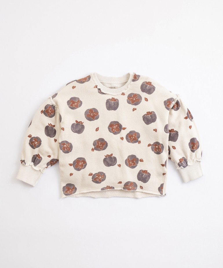 Jersey with persimmons print
