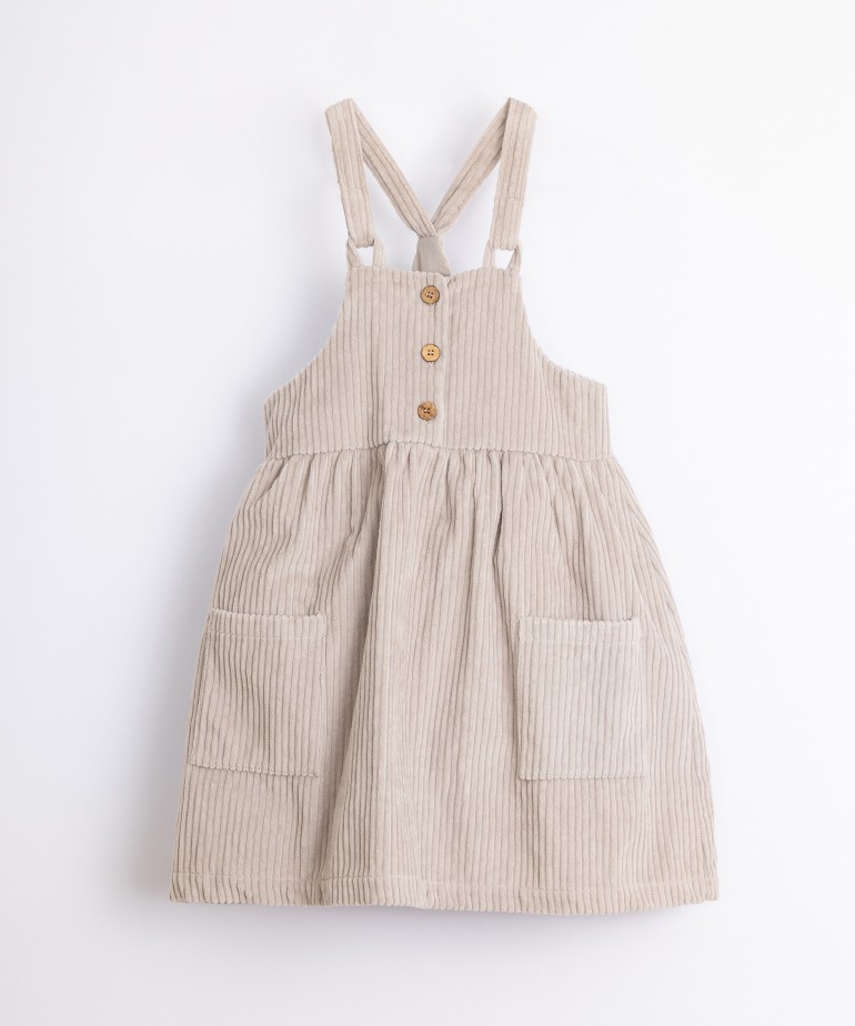 Organic cotton corduroy dress
