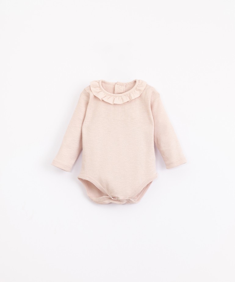 Body in organic cotton with a frill