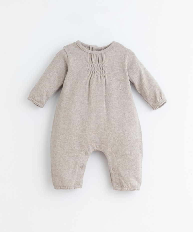 Jumpsuit with mixture of cotton and organic cotton