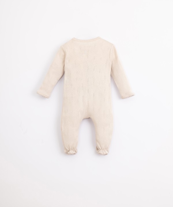 One-piece jumpsuit in organic cotton