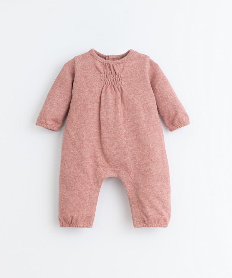 Jumpsuit with mixture of cotton and organic cotton
