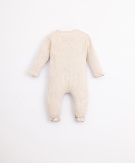 One-piece jumpsuit in organic cotton