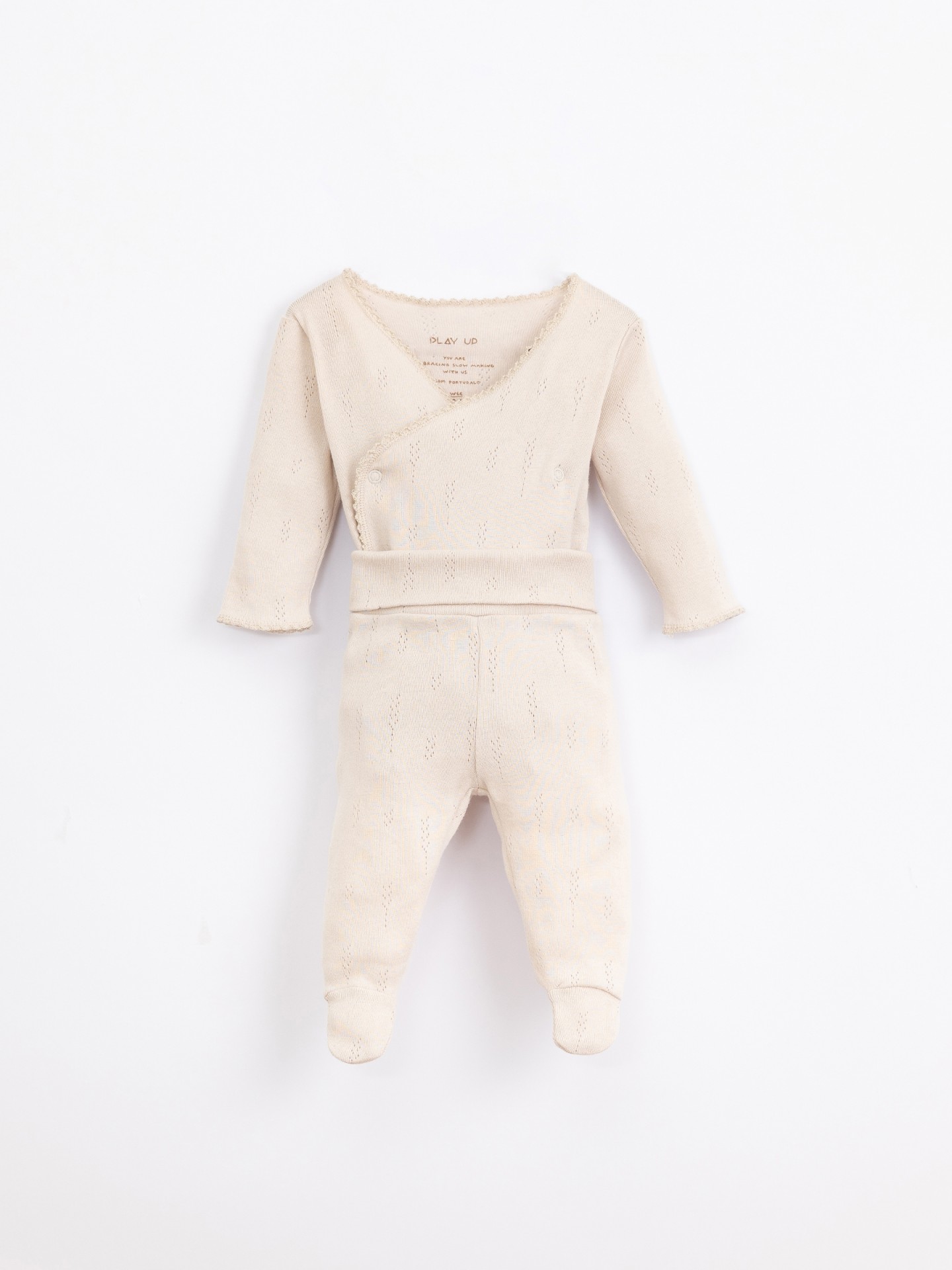 Conjunto body y pantalón de algodón orgánico