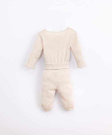 Completo body e pantaloni in cotone biologico