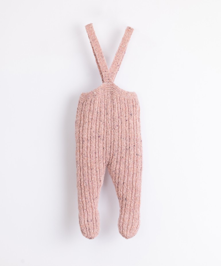 Leggings tricot com alças