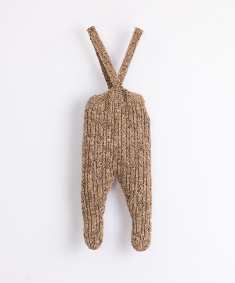 Leggings tricot com alças