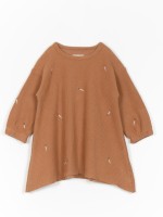 EMBROIDERY RIBBED DRESS EMBROIDERY RIBBED DRESS