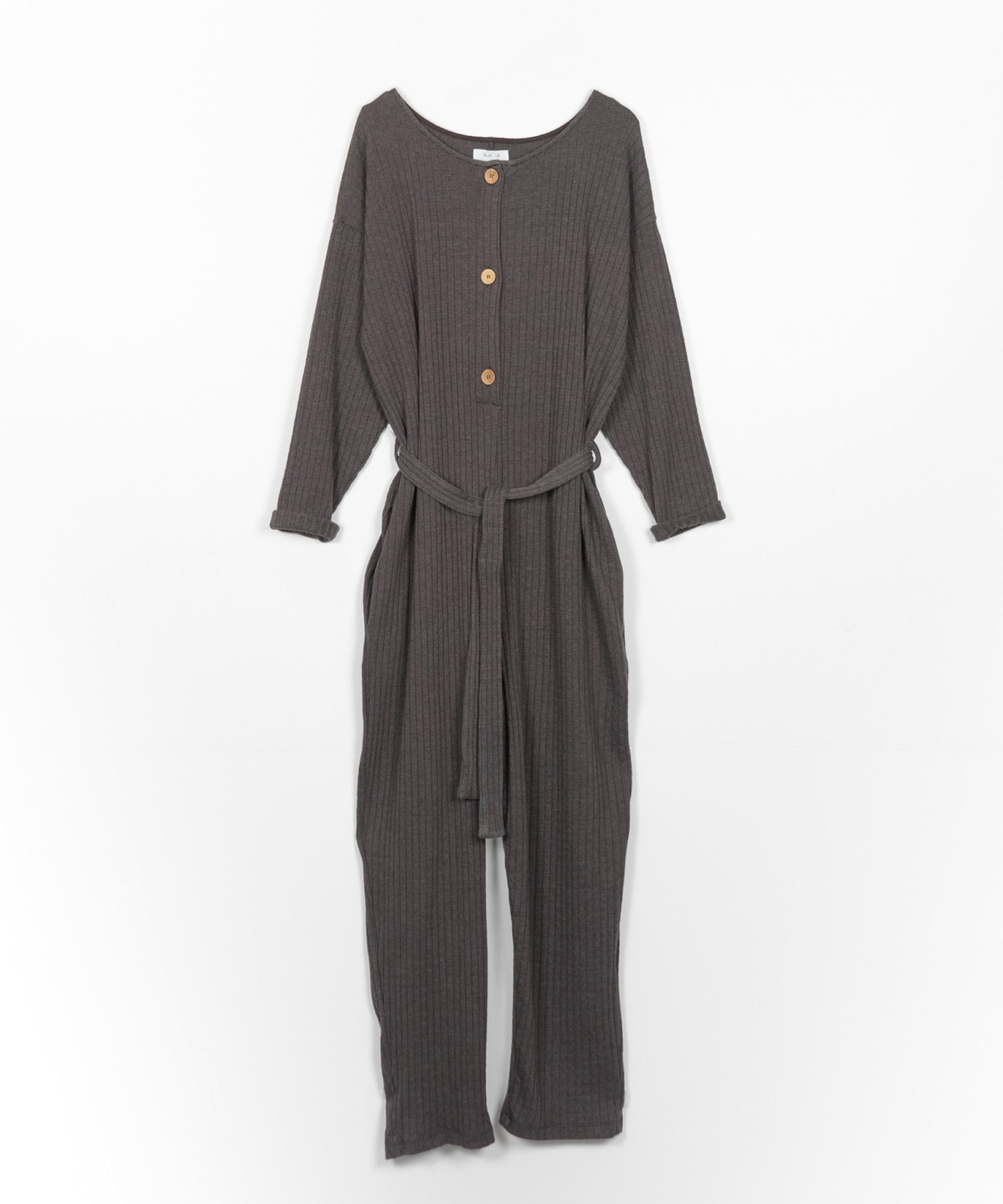 Ribbed jersey stitch dungarees