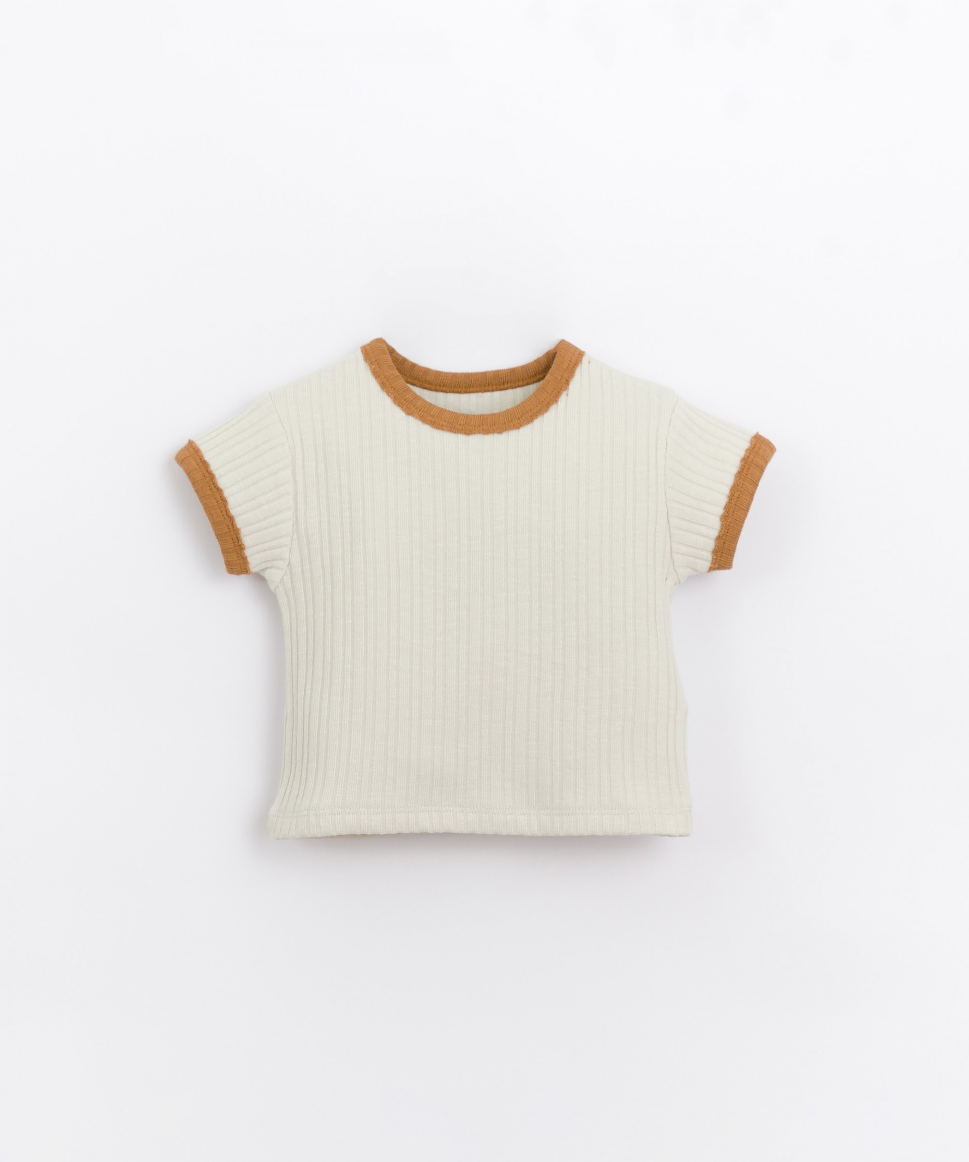 T-Shirt a coste in cotone organico| Basketry
