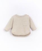 Jersey sweater with breast pocket | Basketry