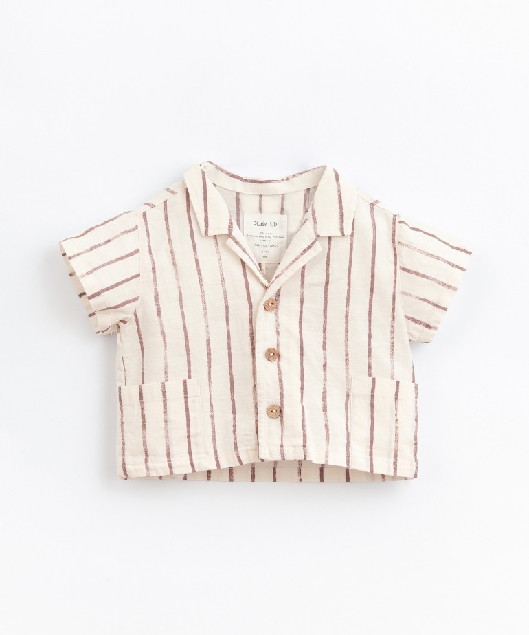 Striped fabric shirt