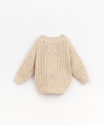 Knitted sweater in recycled yarn | Basketry