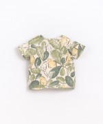 T-shirt in jersey with parakeet print | Basketry